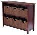 Winsome&reg; Milan Low Storage Shelf with Baskets