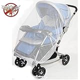 Yosoo Multifunctional Universal 150*120cm Baby Cart Full Cover Mosquito Net Travel System Insect Netting Mosquito Insect Bee Bug Net Fits Most Strollers Bassinets, Cradles and Car Seats Safe Mesh Buggy Elastic Design White