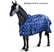 Rainsheet 600 denier ripstop turnout blanket -80 -Blue