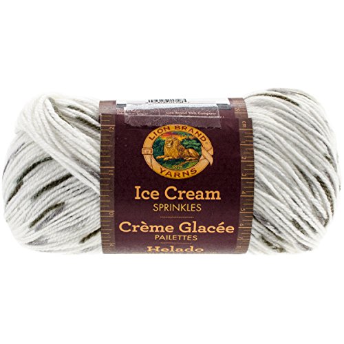 Lion Brand Yarn 923300 Ice Cream Sprinkles Yarn, Vanilla Bean Food