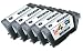 5pk - (5) remanufactured PGi 5 Black "pigment Ink" Cartridges WITH CHIP! Fits Canon Pixma ip4200 ip4300 and more!