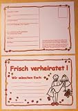 50 Ballonflugkarten Frisch verheiratet -90032-