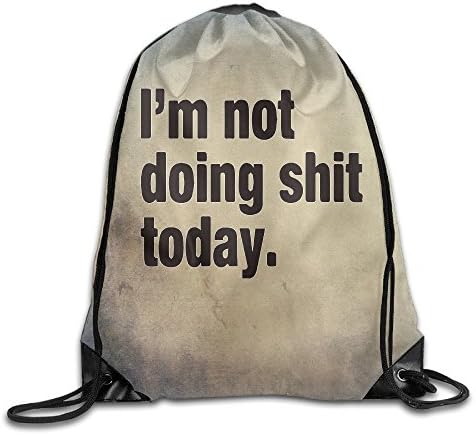 DOING SH#T TODAY Basic Drawstring Backpack Bag