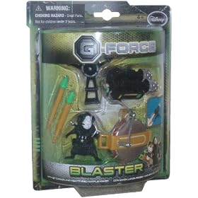 Disney G-Force Movie Series 2-1/2 Inch Tall Toy Action Figure - BLASTER with Net Cannon and Weaponized Waffle Maker