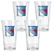 New York Rangers 4pc Pint Ale Glass Set NHL Hockey