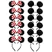 DH Minnie & Mickey Mouse Ear and Red Bow Headband for Girls Birthday Costume Party (12 pcs pack)