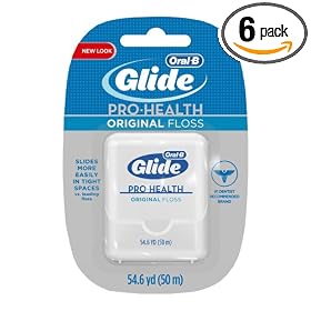 Glide Dental Floss, Original, 54.6-Yard Dispenser (Pack of 6)