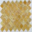Honey Onyx Diamond Mosaics Polished Meshed on 12x12 Tiles for Backsplash, Shower Walls, Bathroom Floors