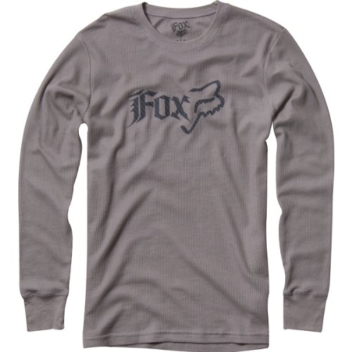 Fox Racing Side Head Thermal Mens Long-Sleeve Fashion Shirt - Grey / Medium
