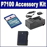Nikon COOLPIX P7100 Digital Camera Accessory Kit includes: KSD2GB Memory Ca ....