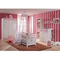 BABYZIMMER KINDERZIMMER CINDERELLA 7 Teilig Wei� Rosa