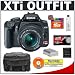 Canon Digital Rebel XTi 10.1MP Digital SLR Camera (Black) + Canon EF-S 18-55mm Lens [Outfit] + 16GB Card + NB-2LH Battery + Accessory Kit