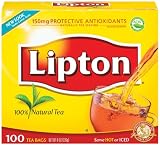 Lipton Yellow Label Orange Pekoe Teabags, 100-Count Box (Pack of 6)