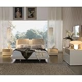 Diamond - Ivory Bedroom Set (King) by Rossetto
