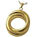 Memorial Gallery 3833gp Infinity Love Knot Companion 14K Gold/Silver Plating Cremation Pet Jewelry