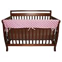 51" Maya Dot Front Rail Cover for Convertible Cribs- Pink