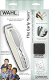 Wahl 9601-100 The Early YearsCompact Clipper for Gentle Touch-ups and Trims, White/silver,  20-Count