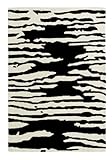 IMAGE OF Jovi Home Proximity Hand-Tufted Rug 5-Foot by 8-Foot, Black/White