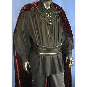 PIRATENHEMD BAUMWOLLHEMD PIRAT HEMD GR. S- XXXL 1427 Schwarz