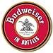 Budweiser In Bottles Round Beer Liquor Alcohol Nostalgic Vintage Collectable Tin Sign
