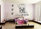 Duff Bear Hot Chick in Bikini Homer Wall Mural Vinyl Decal Sticker Kids Room Simpson S7678