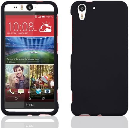 Cell-Pak HTC Desire Eye Rubber Paint Case - Retail Packaging - Black