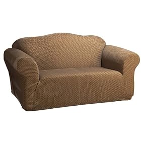 Stretch Sullivan Loveseat Slipcover - Taupe
