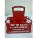 Tr�ger f�r 6 Flaschen mit Spruch "Nicht der Alkohol macht mich fertig, sondern die Flaschenschlepperei" Biertr�ger, Flaschentr�ger
