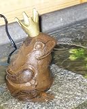 Eigenschaften Haus und Gärtchen  / Wasserspeier Froschkönig 19 cm