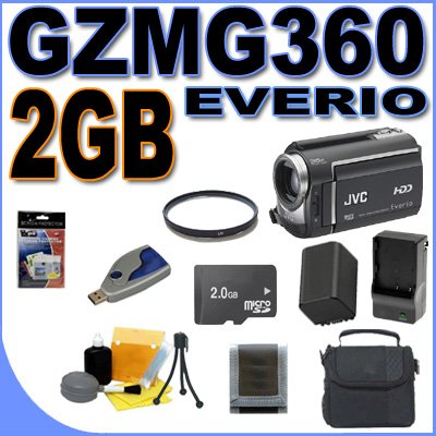 JVC Everio GZ-MG360B 60GB Hybrid Hard Drive HDD 35x Optical Zoom Digital Camcorder BigVALUEInc Accessory Saver 2GB BP815 Battery/Rapid Charger UV Bundle + MORE JVC Everio GZ-MG360B 60GB Hybrid Hard Drive HDD 35x Optical Zoom Digital Camcorder BigVALUEInc Accessory Saver 2GB BP815 Battery/Rapid Charger UV Bundle + MORE