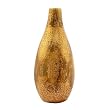 Handmade Terracotta Vase In Bronzed Earth Tones - Traditional