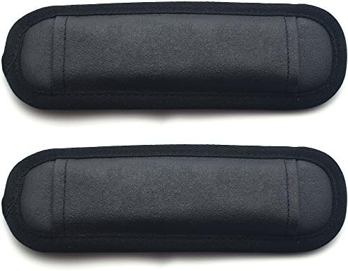 Burnoaa Straight Design Memory Foam Soft Pad, Black (2 PCS)