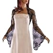 Grace and Flair Black Lace Bell Sleeve Bolero Shrug Size 18