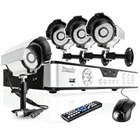 ZMODO 4CH CCTV Security DVR Recorder With 4 Outdoor Waterproof Day Night Camera - 500GB Hard Drive