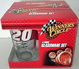 TONY STEWART #20 4 PIECE GLASSWARE SET WINNERS CIRCLE