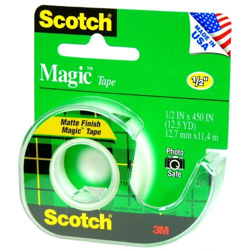 Scotch® Magic(TM) Tape 104, 1/2-inch x 450 Inches