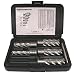 Jancy Slugger High Speed Steel Annular Cutter Set (5 piece), Uncoated (Bright) Finish, 3/4" Annular Shank, 2" Depth, 9/16" - 1-1/16" Sizes