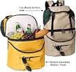 Insulated Waterproof Picnic Backpack - Separate Sections for Food & Gear