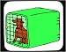 Decorated Mouse Pad with cage, animal, dog