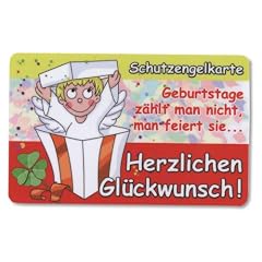 Schutzengel EC Karte Herzlichen Gl�ckwunsch! Geburtstage z�hlt man nicht, man feiert sie ...
