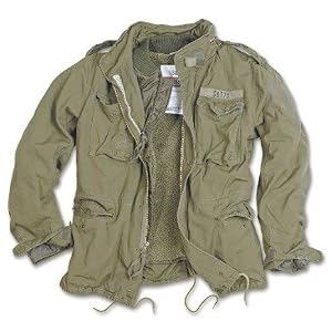 Surplus M65 Regiment Vintage Outdoor Jacke gewaschen -oliv- bis 5XL