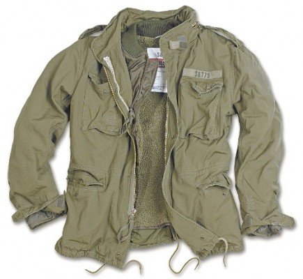 M65 Jacke Regiment Vintage gewaschen -oliv-