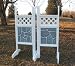 Lattice Top Stone Pattern Bottom Wing Standards Wood Horse Jumps