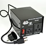 Goldsource® Step Up and Down Voltage Converter Transformer STU200 - AC 110/220 V - 200 Watt with 5 Volt USB output