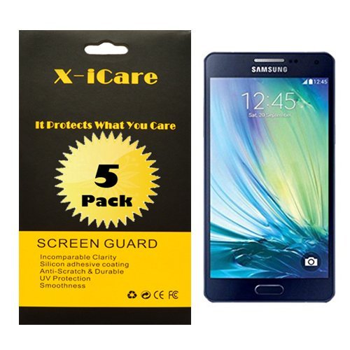 Ampiya X-iCare [5-Packs, HD Anti-Glare, Matte] for Samsung Galaxy A5 Anti-Glare/Anti-Fingerprint Screen Protectors,Anti-Oil & Anti Scratch & Bubble free & Reduce Fingerprint & No rainbow [PET Film Made in Japan], Replacement Warranty
