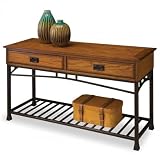 Home Styles 5050-22 Modern Craftsman Console Sofa Table - Oak