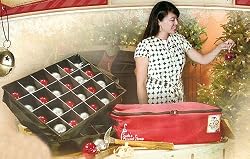 Christmas Ornament Storage Bag - Holds 48 Ornaments