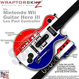 Red, White and Blue Skin by WraptorSkinz TM fits Nintendo Wii Guitar Hero I ....
