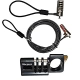Targus ASP27CA Workspace Security Solution for Laptop / Notebooks Kit includes Targus DEFCON CL Notebook Computer Cable Lock (PA410), Targus DEFCON Mouse and Keyboard Lock (ASP04), Targus DEFCON CL Eyelet Lock (ASP21)