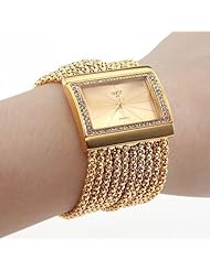 Luxury Watch Classic Fashion Quartz Womens Gold Diamond Bracelet Woman Wrist Watch